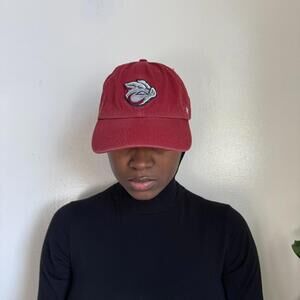 Vintage inspired '47 Brand Arkansas Razorback streetwear cherry red baseball hat